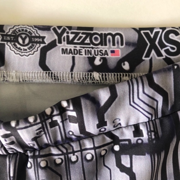 NWOT, Circuit Board Printed Design Leggings by Yizzam - Picture 3 of 14
